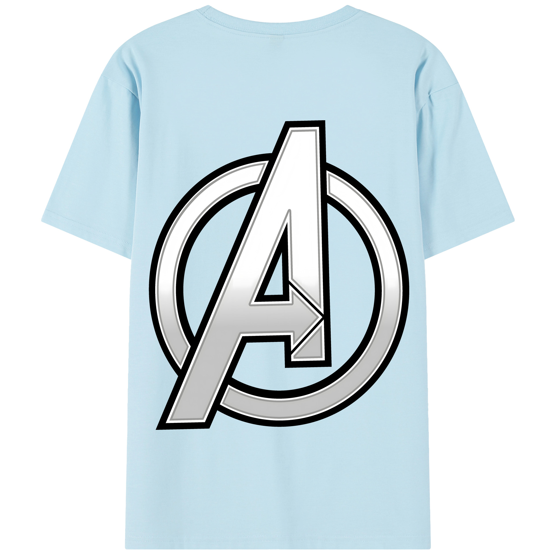 （画像用） アベンジャーズ The Avengers 綿100％半袖Tシャツ（背面プリント）